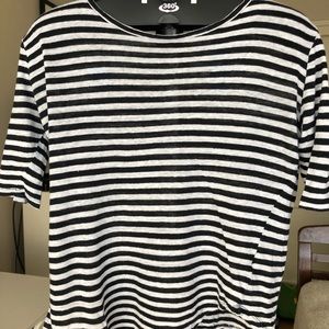 Black and white stripped shirt